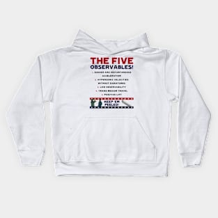 Five Observables (Dark Text) Kids Hoodie